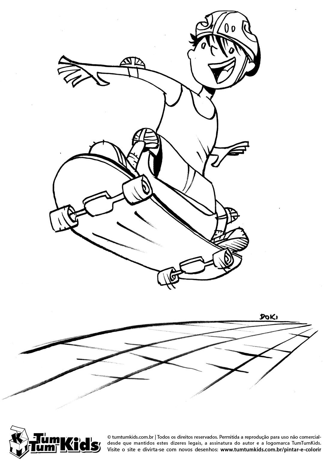 Desenhos De Skate Para Imprimir