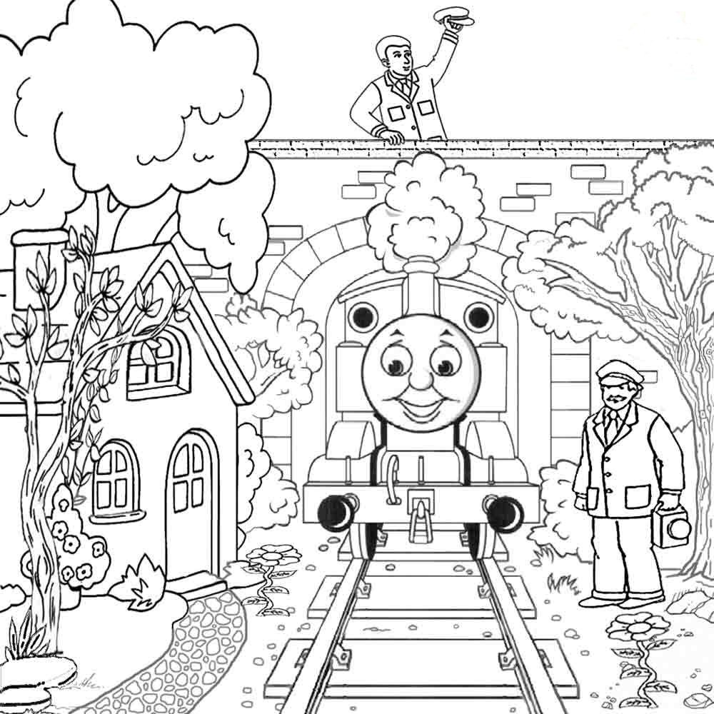 Thomas The Tank Engine And Friends Coloring Pages Free Sketch – Free